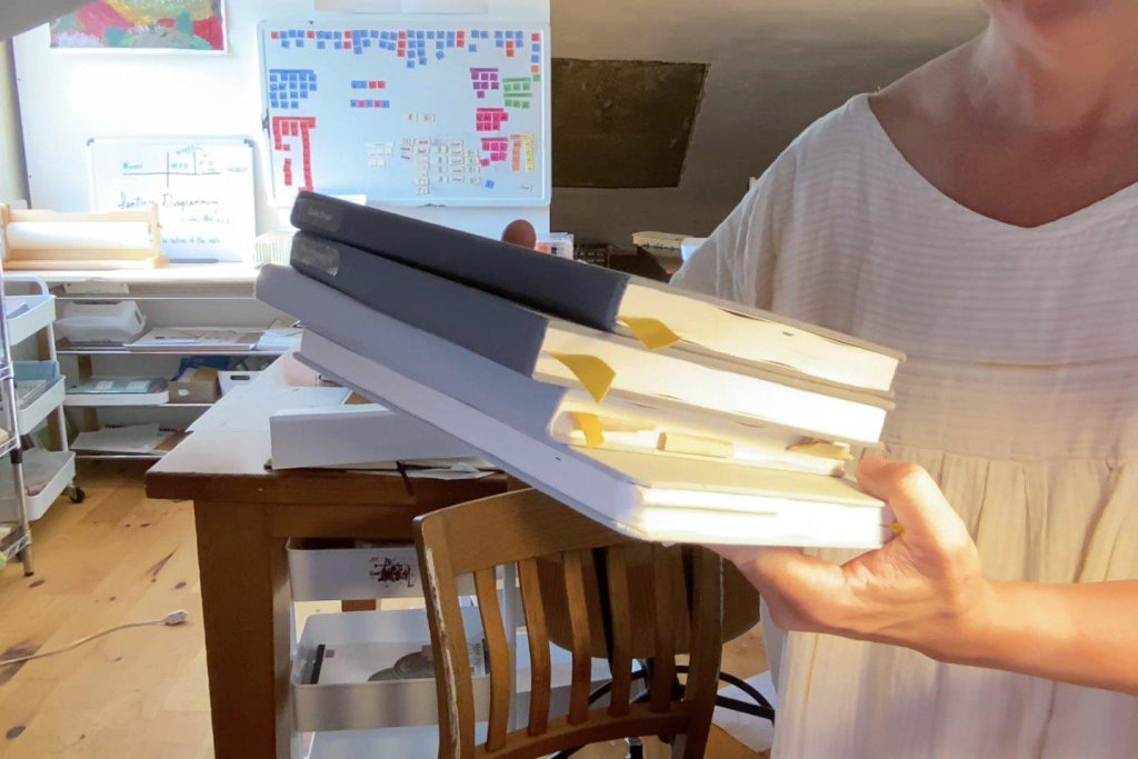 notebooks from the residency